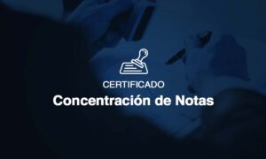 Certificado de Concentración de Notas de Enseñanza Media