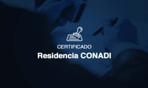 Certificado de residencia indígena CONADI